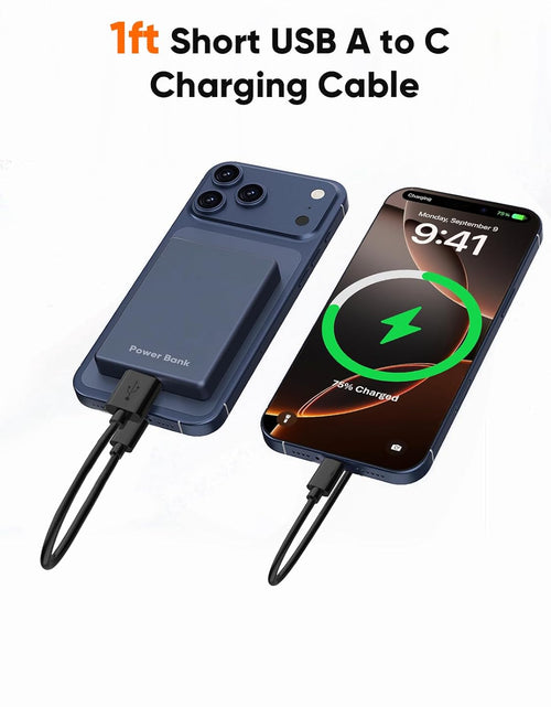 Load image into Gallery viewer, USB C to USB Cable Short  USB C to USB a Short 6 Inch USB C Cable Fast Charging 3A USB a to USB C Short 480Mbps Data for Power Bank Stylus Pen S21 S20 Pixel Gopro Hero 0.15M Black
